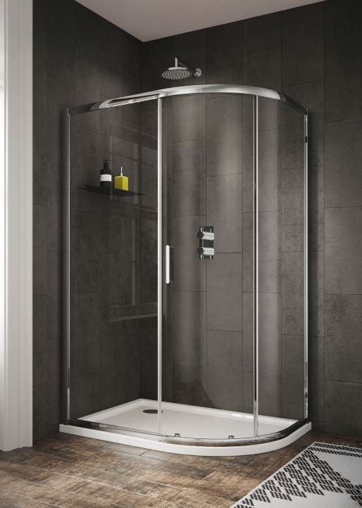 The White Space Sommer 6 Offset Quadrant Shower Enclosure Single Door lifestyle