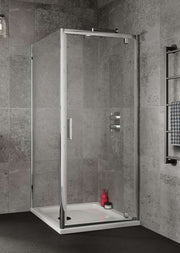 The White Space Sommer 6 Pivot Shower Door lifestyle