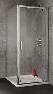 The White Space Sommer 6 Pivot Shower Door lifestyle