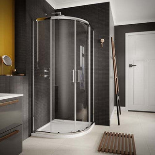 The White Space Sommer 6 Quadrant Shower Enclosure Double Door – chrome