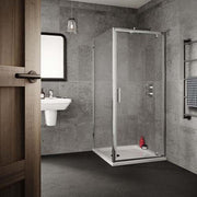 The White Space Sommer 6 Shower Side Panel – chrome