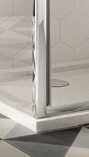The White Space Sommer 8 Hinged Shower Door lifestyle