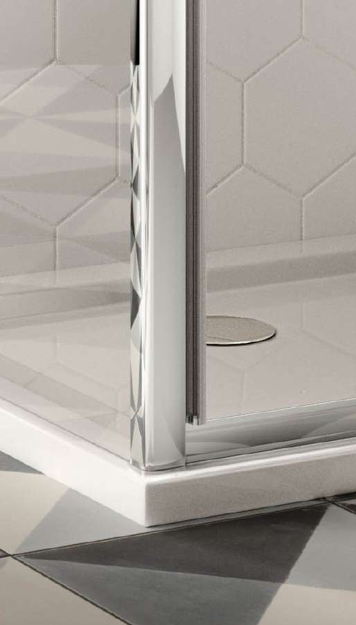 The White Space Sommer 8 Infold Shower Door lifestyle