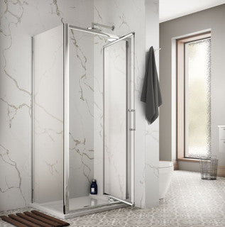 The White Space Sommer 8 Infold Shower Door – chrome