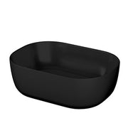 The White Space Sonata countertop basin bowl in matt black