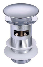 The White Space Sprung Plug Basin Waste – Slotted – Chrome