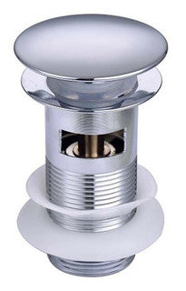 The White Space Sprung Plug Basin Waste – Slotted – Chrome