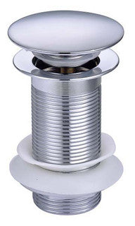 The White Space Sprung Plug Basin Waste – Unslotted – Chrome