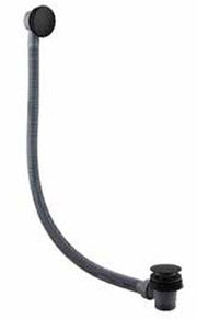 The White Space Sprung Plug Bath Waste – Black