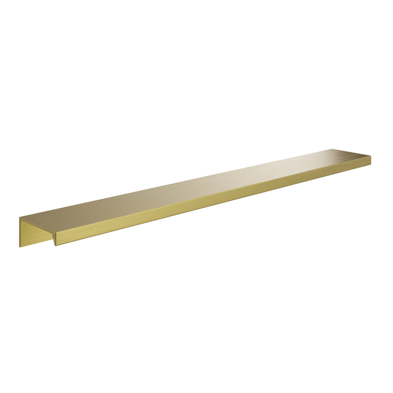 The White Space Straight Edge handle in Brushed Brass