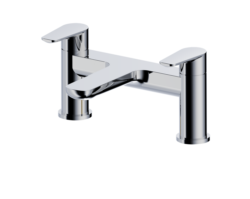 The White Space Stride Bath Filler – Chrome