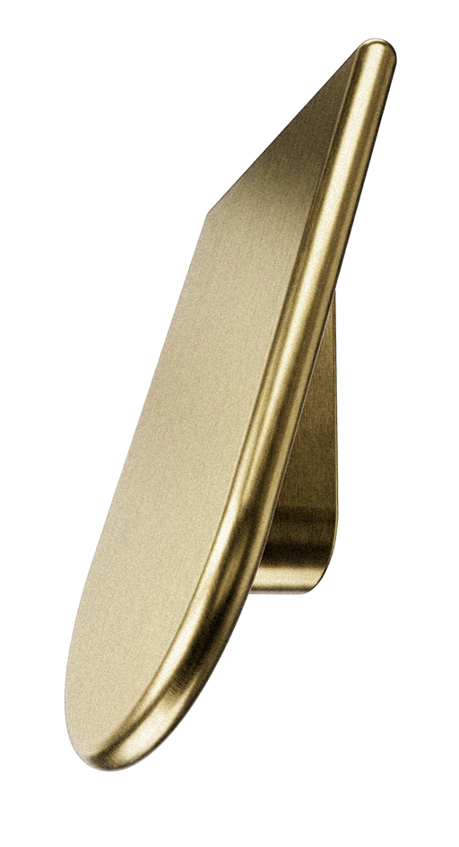 The White Space Tab handle in Brass