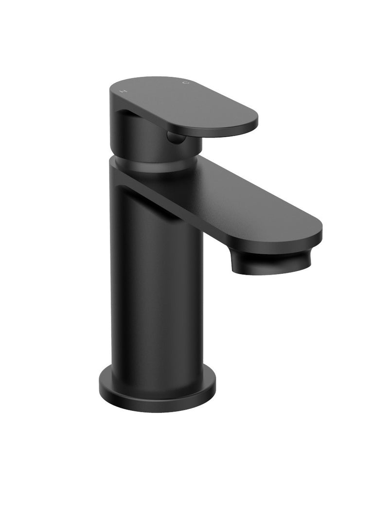 The White Space True Mini Monobloc Basin Mixer – Black