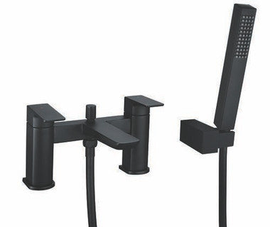 The White Space Veto Bath Shower Filler – Black