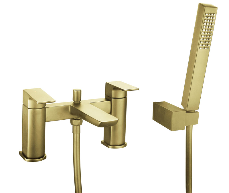 The White Space Veto Bath Shower Filler – Brushed Brass