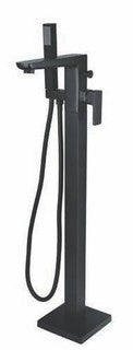 The White Space Veto Floorstanding Bath Shower Filler – Black