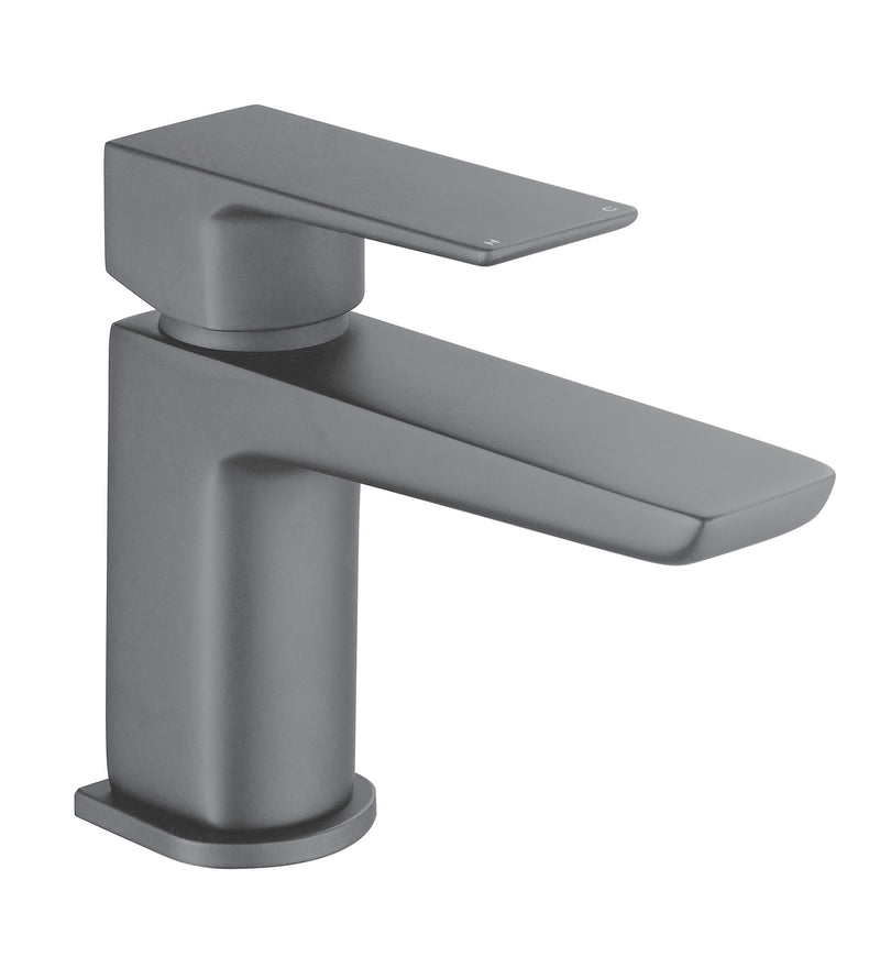 The White Space Veto Mini Monobloc Basin Mixer – Gunmetal