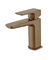 The White Space Veto Mini Monobloc Basin Mixer – Brushed Bronze