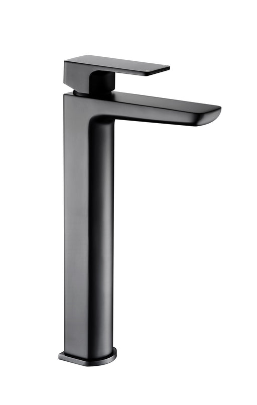 The White Space Veto Tall Monobloc Basin Mixer – Black