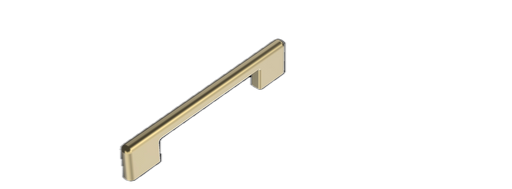 The White Space Vital handle in brushed brass