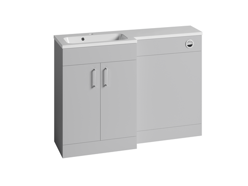The White Space Vital L-shaped unit in Light Grey