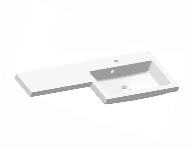 The White Space Vital 1200mm right hand basin