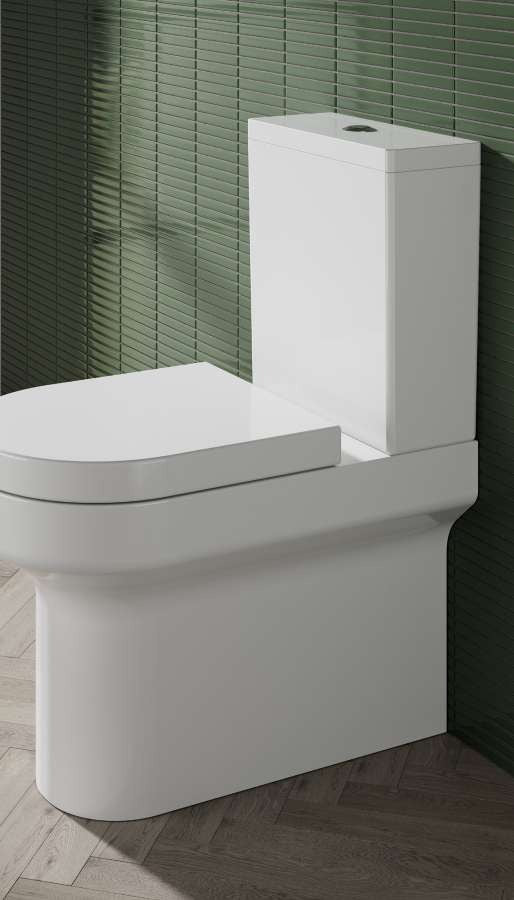 The White Space Vital Rimless Close Coupled WC (Closed Back)