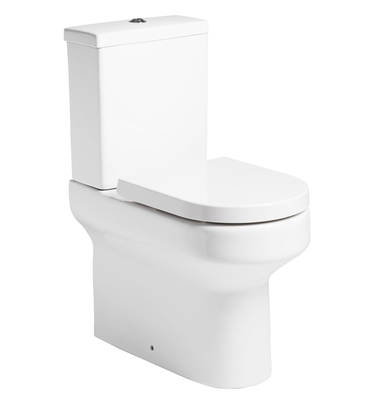 The White Space Vital Rimless Comfort Raised Height Close Coupled WC (Closed Back)