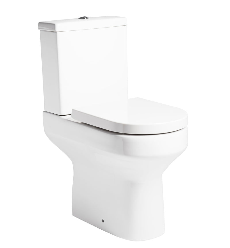 The White Space Vital Rimless Comfort Raised Height Close Coupled WC (Open Back)