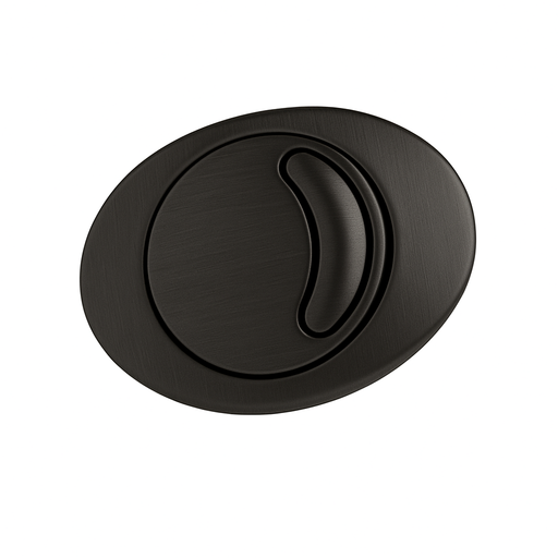 The White Space WC flush button in matt black