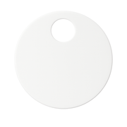 The White Space WC hinge cover caps in matt white