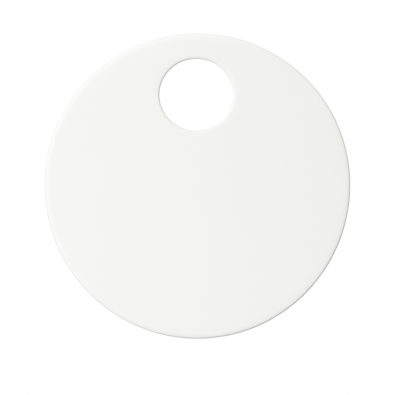 The White Space WC hinge cover caps in matt white