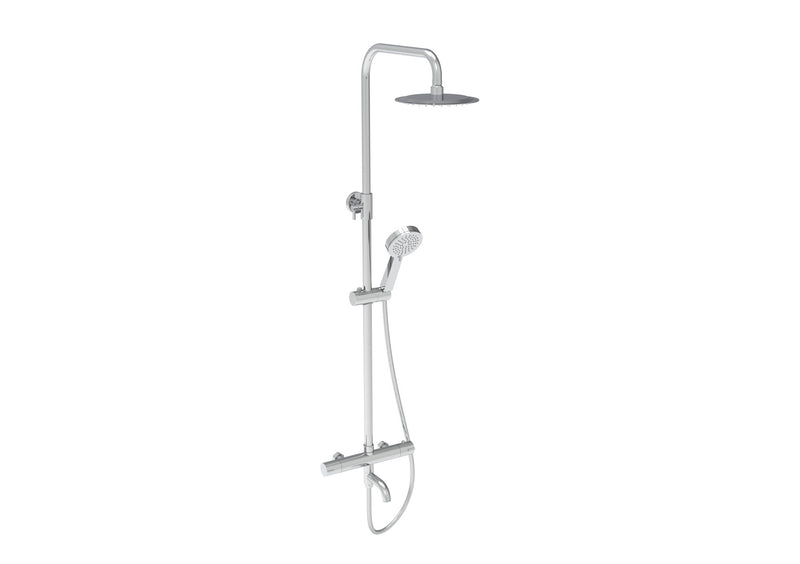 The White Space Yes Triple Outlet Bar Valve Shower with Bath Spout – Chrome