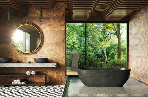 Titusville Rust Metal Effect Textured Porcelain Floor Tile 500x1000x10mm