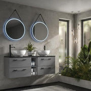 Vertex Mirror Black Frame Led 600x600mm