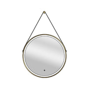 Vertex Mirror Brushed Brass Frame Led 600x600mm - view 2
