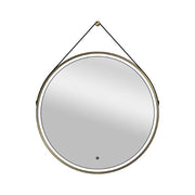 Vertex Mirror Brushed Brass Frame Led 800x800mm - view 2
