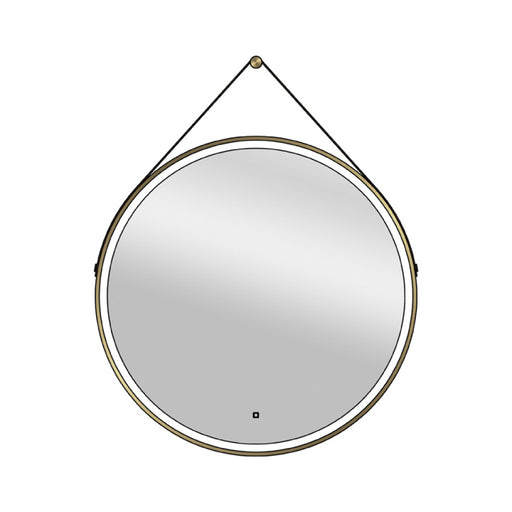 Vertex Mirror Brushed Brass Frame Led 800x800mm - view 2