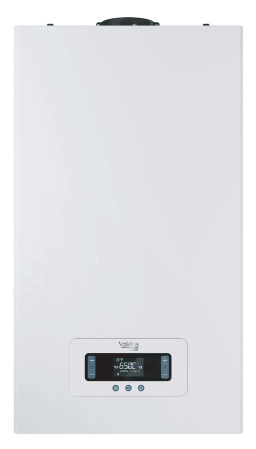 Vokèra Synergy combi boiler in white with digital touchpad interface