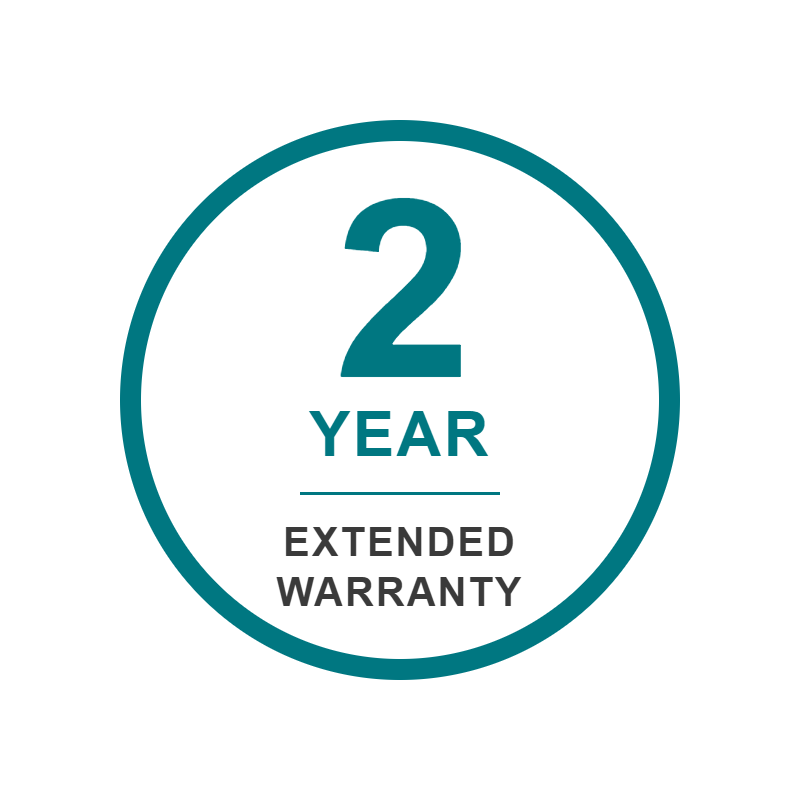 2 year extended warranty badge