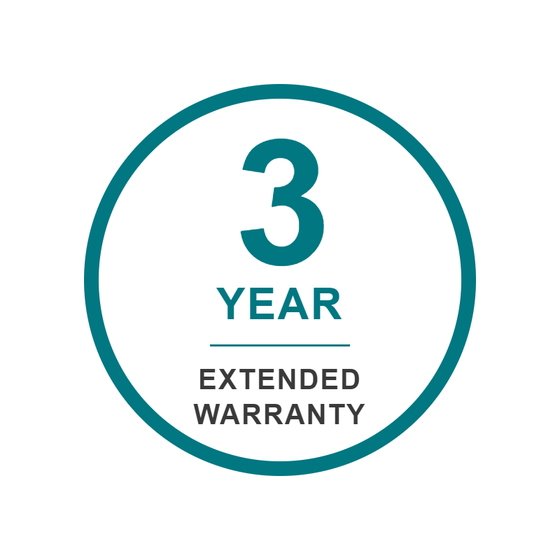 3 year extended warranty badge