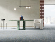 Wellington Blue Terrazzo Effect Matt Porcelain Wall & Floor Tile 600x600mm