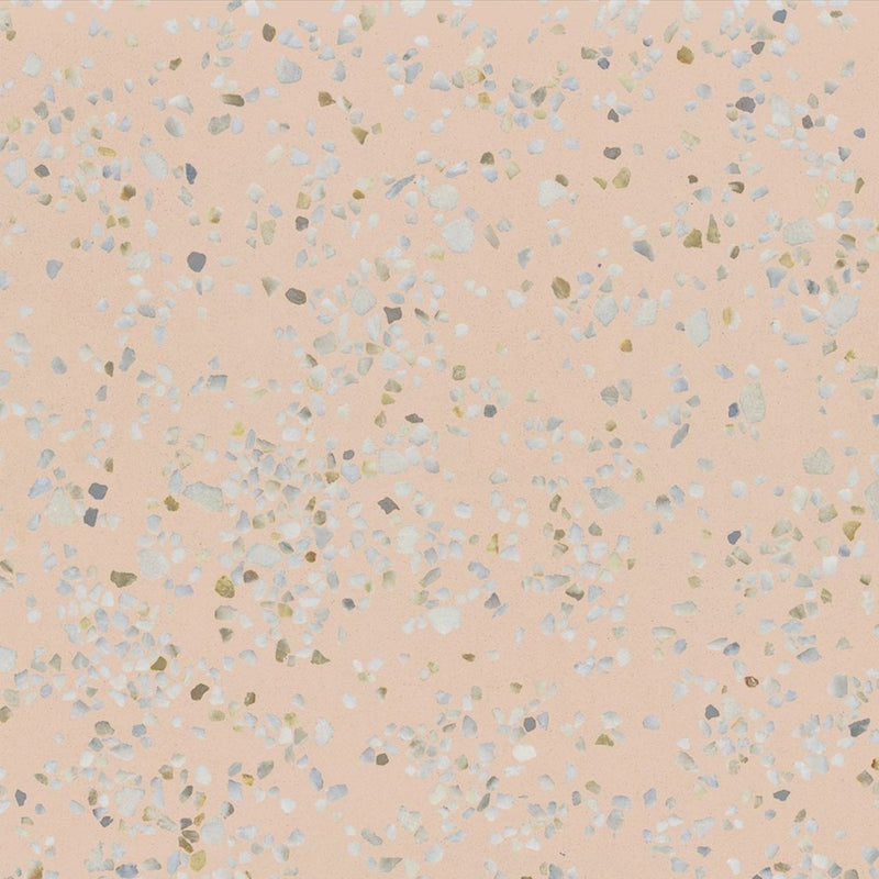 Wellington pink terrazzo effect tile 600x600mm - view 2