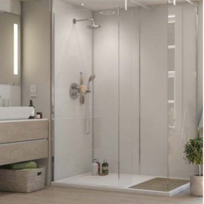 Selkie Premium White Gloss Tongue & Groove MDF Wall Panel