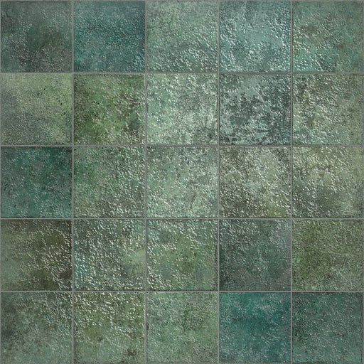 Wildwood Emerald Gloss Porcelain Wall & Floor Tile 147x147mm