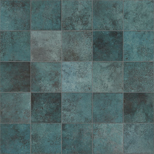 Wildwood Turquoise Anti-Slip Matt Porcelain Wall & Floor Tile 147x147mm