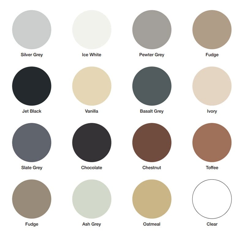 Wilsonart Complete sealant colour range for Nuance wall panels