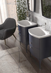 Wimborne Front Legs To Suit 820mm Unit Pack Of 2 Matt Blue - view 3