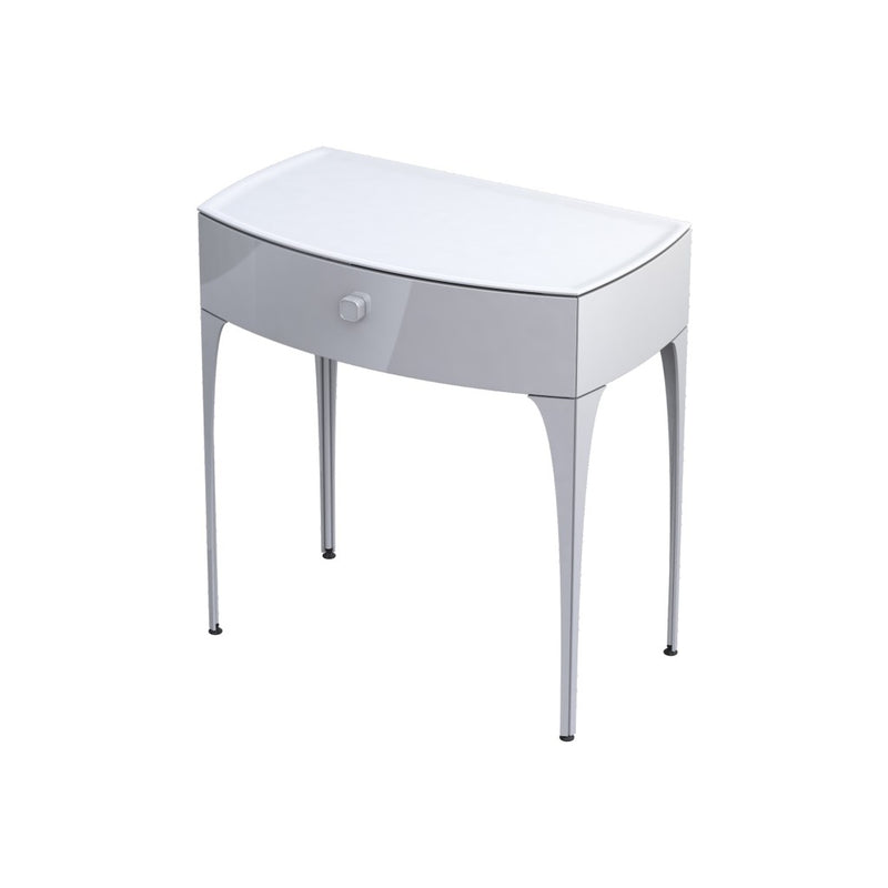 Wimborne Wall Hung 1 Drawer Basin Unit 820mm Gloss White - view 3
