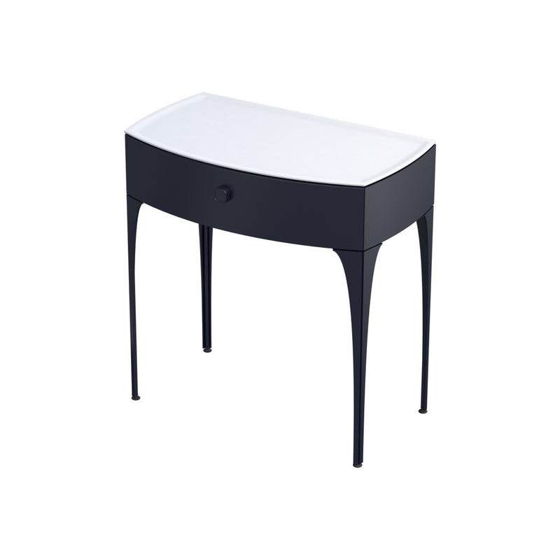 Wimborne Wall Hung 1 Drawer Basin Unit 820mm Matt Blue - view 2